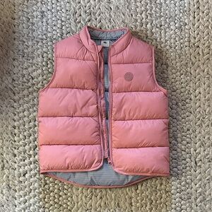 Petit Bateau Kids Pink Puffer Vest